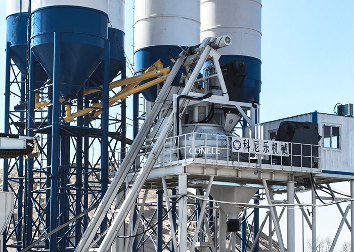 风电混塔项目-3868la银河总站UHPC移动式混凝土搅拌站